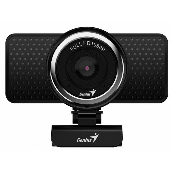 Интернет-камера Genius Веб-камера Genius ECam 8000 черная (Black) new package, 1080p Full HD, Mic, 360, универсальное мониторное крепление, гнездо для