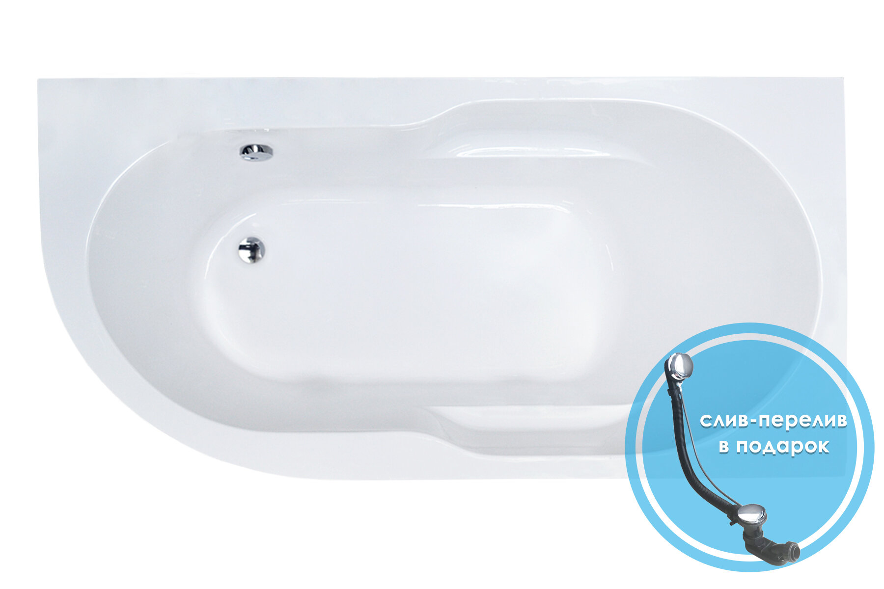 Акриловая ванна Royal Bath Azur RB 614202 R 160 см