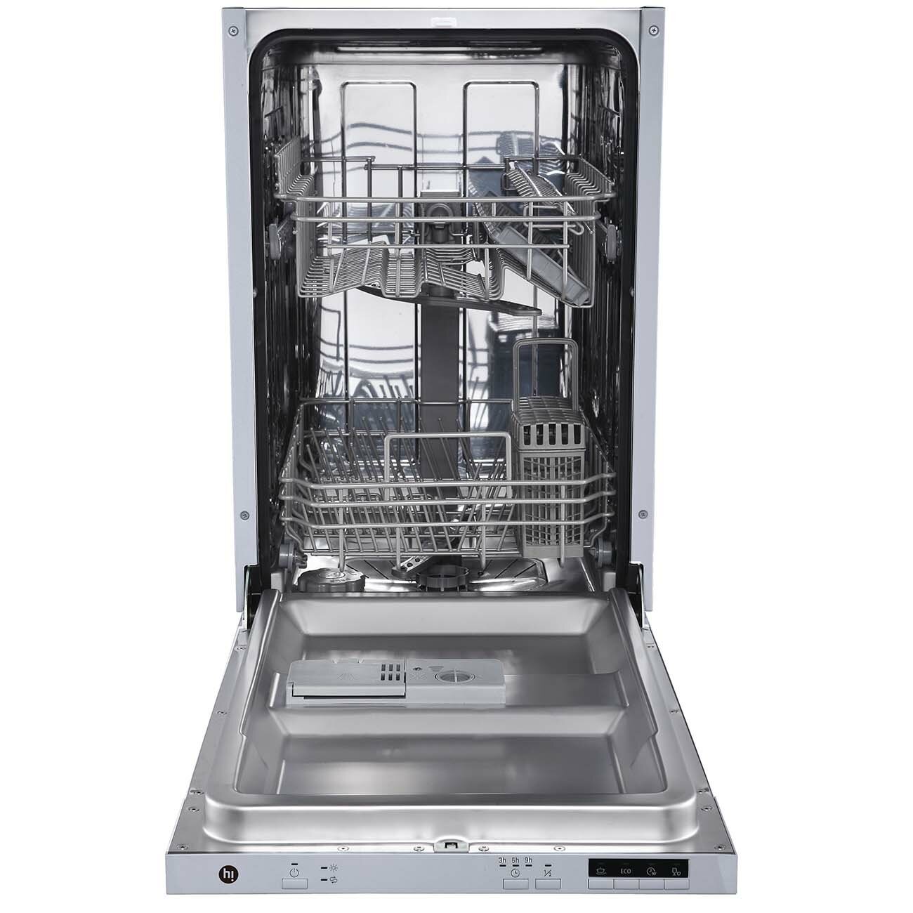 Встраиваемая посудомоечная машина 45 см Hi HBI409A1S - фотография № 2