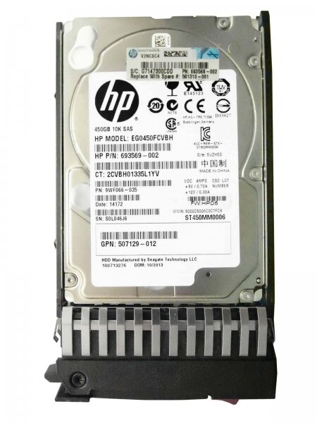   HP 581310-001 450Gb 10000 SAS 2,5" HDD