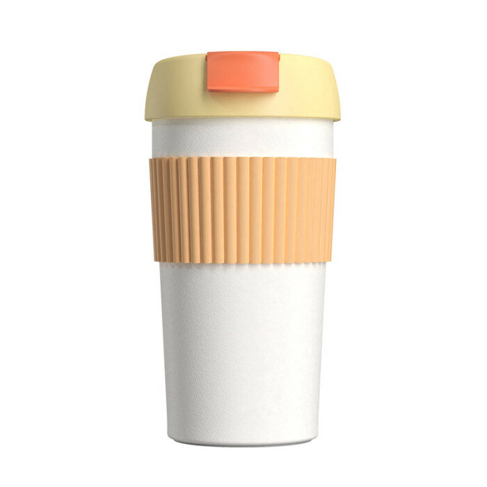 Термостакан-непроливайка KissKissFish Rainbow Vacuum Coffee Tumbler Mini (490 мл) оранжевый