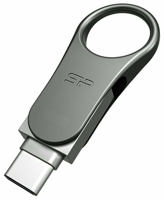 USB Flash накопитель 64Gb Silicon Power Mobile C80 Silver (SP064GBUC3C80V1S)