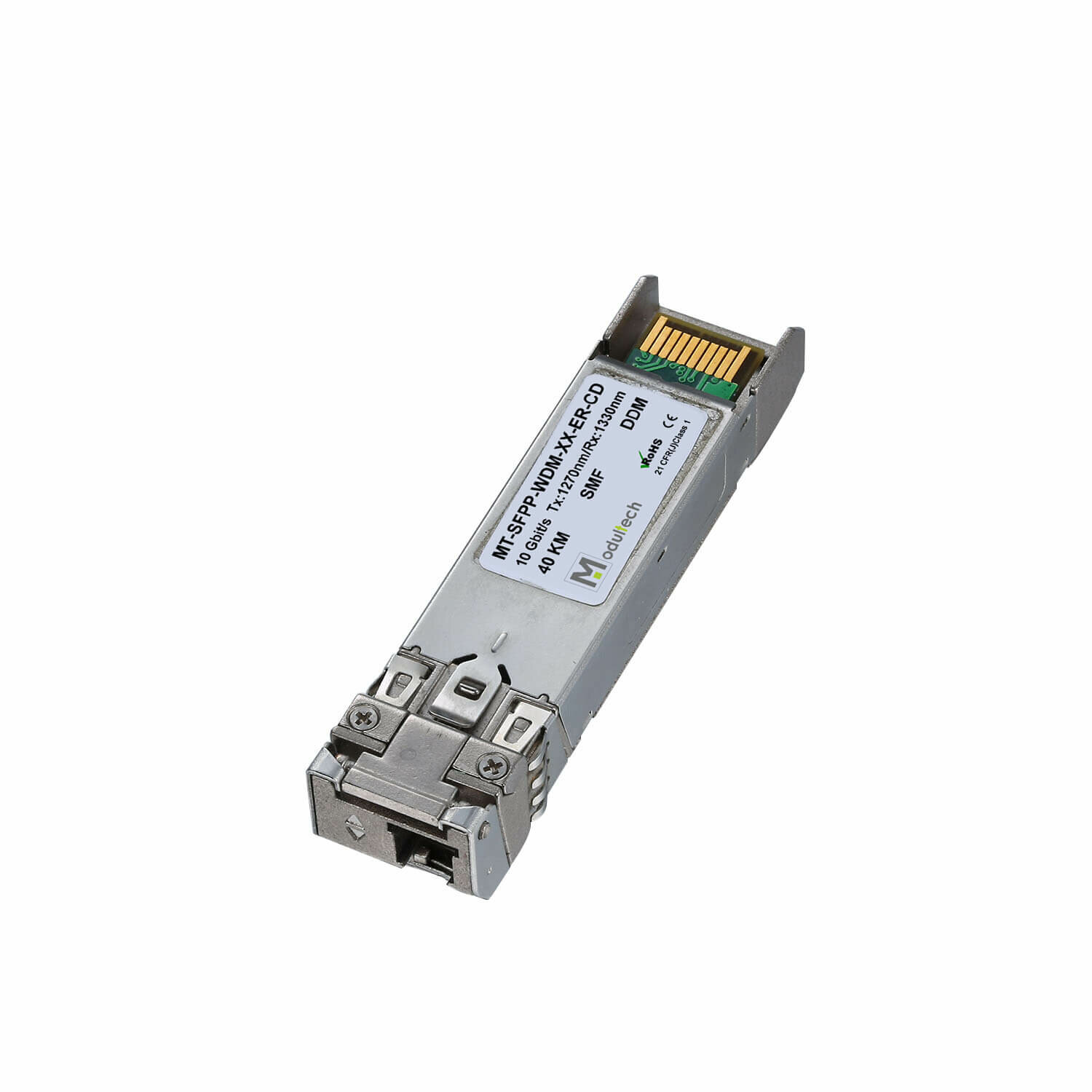 Модуль SFP+ WDM 10 Гбит/с 40 км 1270/1330 нм SMF LC