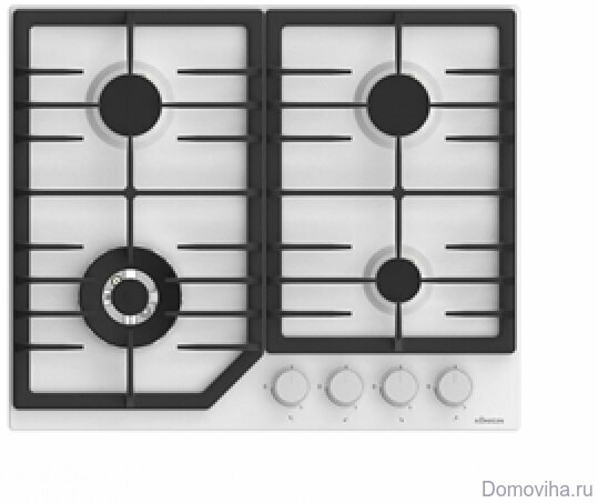 Konigin Blaze 604 WHW Газовая варочная панель белая эмаль