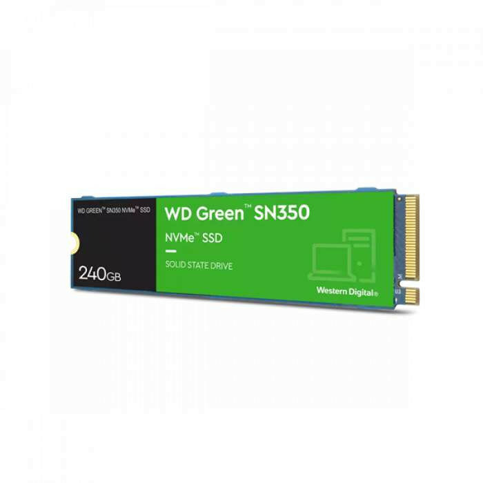 Твердотельный накопитель Western Digital SSD Green SN350 NVMe 240Gb M2.2280 WDS240G2G0C, 1 year