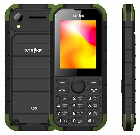 Мобильный телефон Strike R30 Black/Green