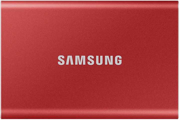 Накопитель SSD Samsung USB-C 1Tb MU-PC1T0R/WW T7 1.8" красный