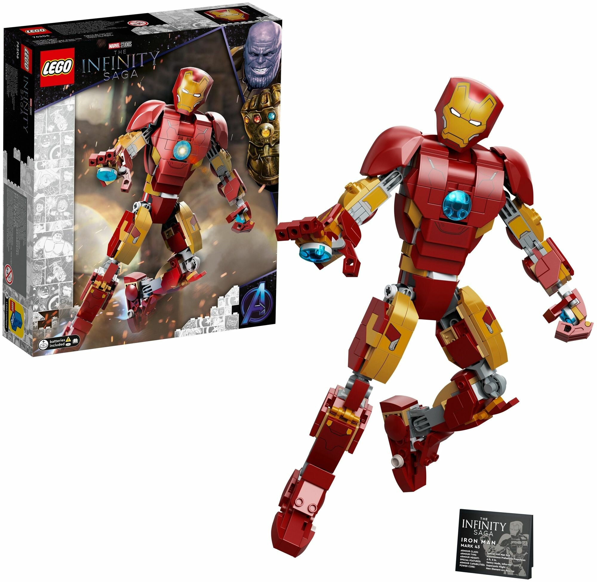 Конструктор Lego Super Heroes Iron Man Figure пластик (76206)