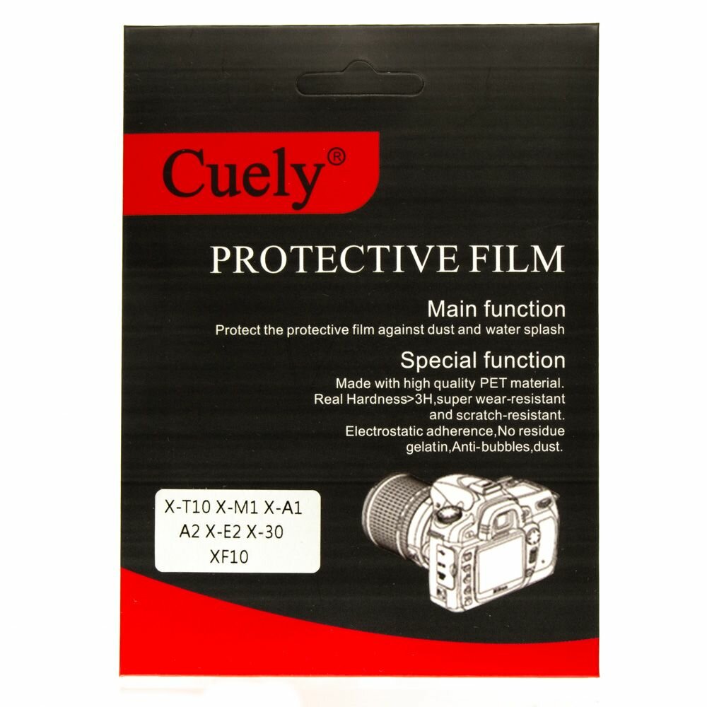 Защитная плёнка Cuely для экрана фотоаппарата Fuji XT-10 XT20 X-M1 X-A1 X-E2