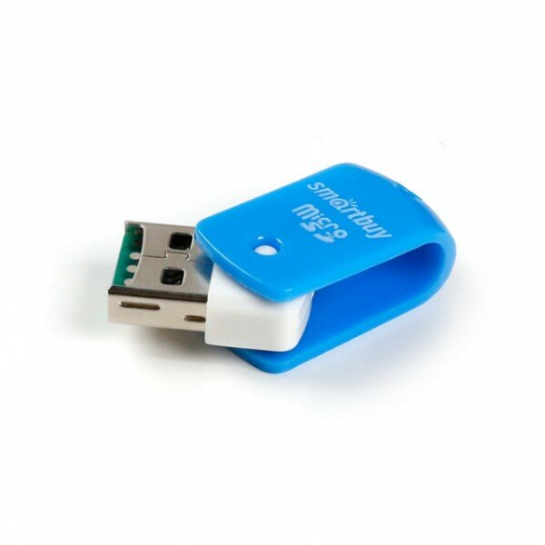 Устройство чтения карт памяти Smartbuy (SBR-706-B) MicroSD голубой