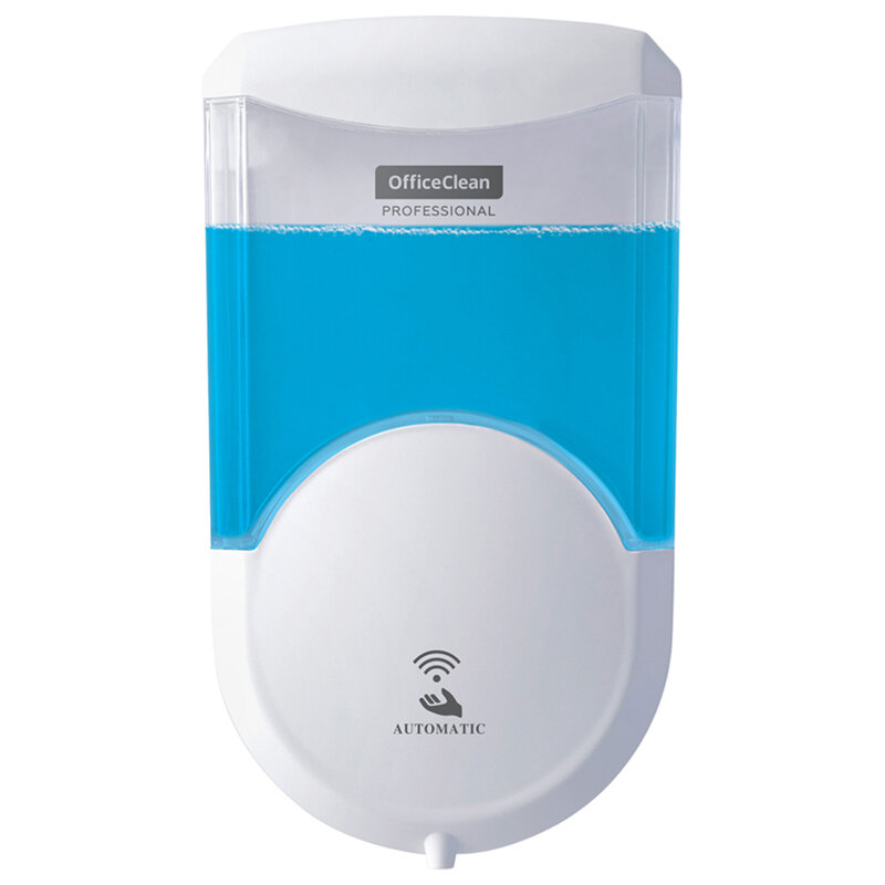 фото Диспенсер для жидкого мыла OfficeClean Professional, наливной, автоматический, белый, 0,6л