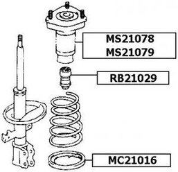 Опора амортизатора lexus rx300 mcu35 jan 03~jan 8 ms21078 Jikiu MS21078 Toyota: 4876048040