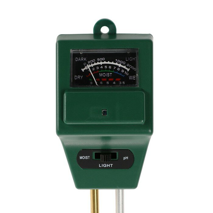 Прибор для измерения Luazon, влажность/pH/кислотность почвы, зеленый - фотография № 2