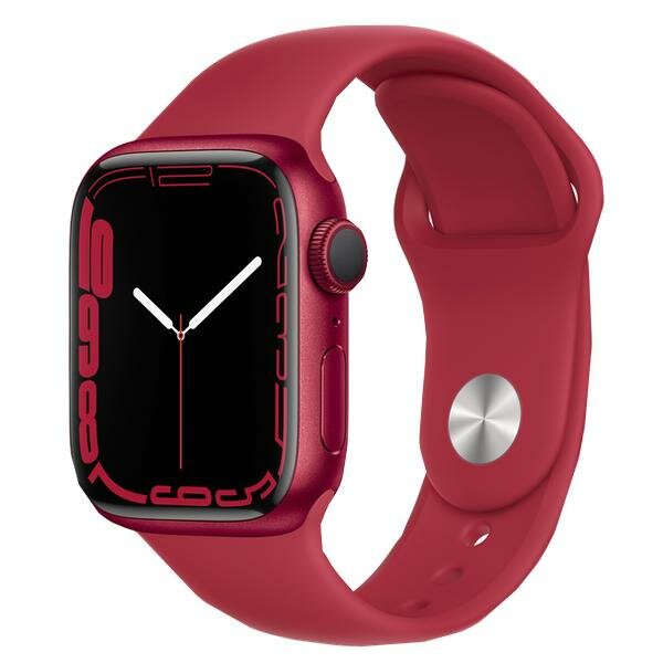 Apple Watch Series 7 GPS 45mm Red Aluminium Case with Red Sport Band (Красный)