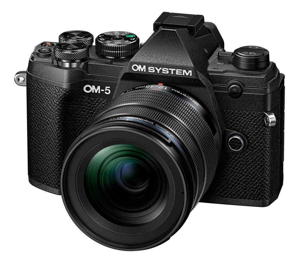 Беззеркальный фотоаппарат OM System OM-5 Kit 12-45mm f/4 Pro черный