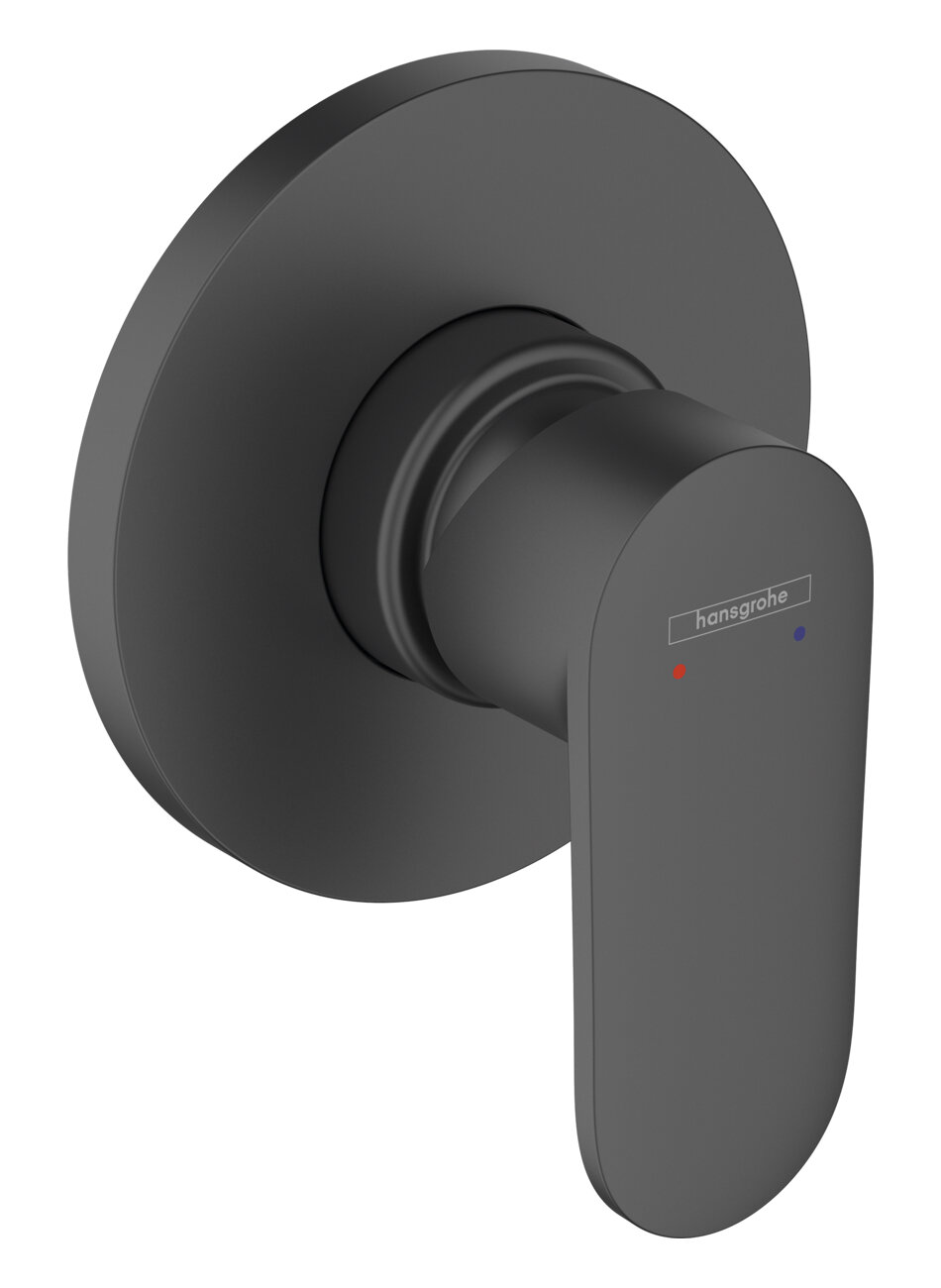 Смеситель для душа Hansgrohe Vernis Blend 110мм, внешняя монтажная часть, матовый чёрный 71649670