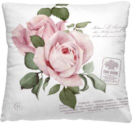 Декоративная подушка-думочка волшебная ночь Нордтекс розовый бутон 40*40