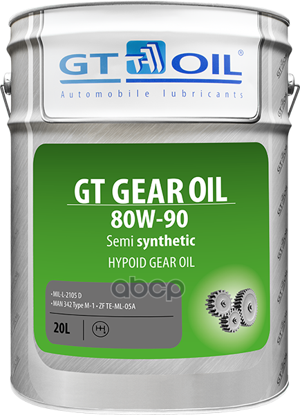 Gt Oil^8809059407097 Масло Трансмиссионное Gt Gear Oil, Sae 80w-90, Api Gl-4, 20 Л GT OIL арт. 8809059407097