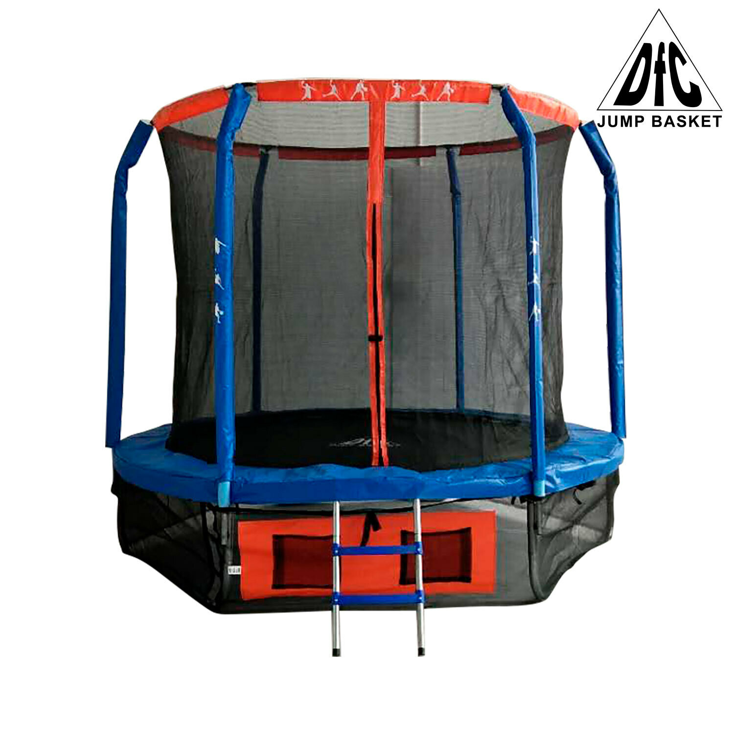 Каркасный батут DFC Jump Basket 10FT-JBSK-B 305х305х254 см красный/синий