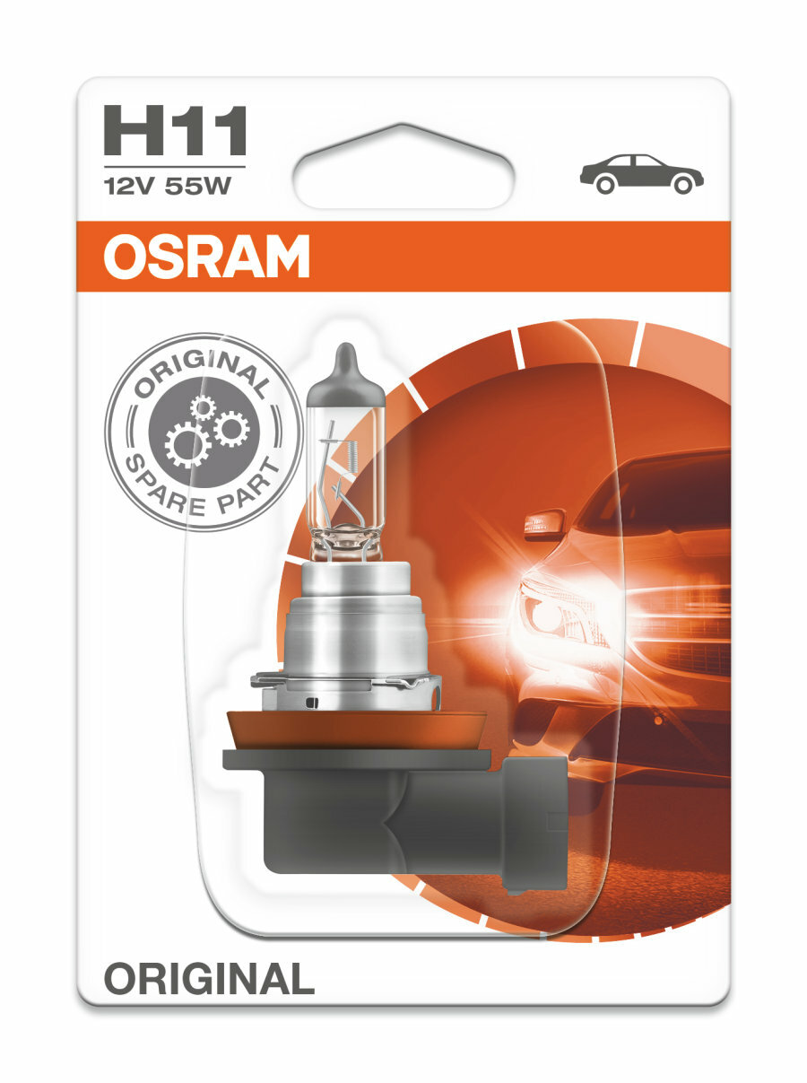 Лампа галогенная OSRAM H11 Original 12V 55W,64211