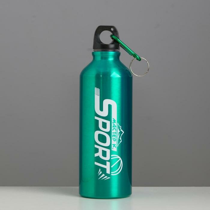 Фляжка-бутылка для воды "Мастер К", 650 мл, 21 х 7 см, микс - фотография № 1