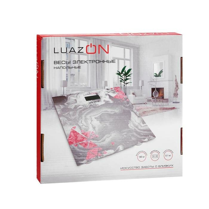 Luazon Home Весы напольные Luazon LVE-020, электронные, до 180 кг, 2хAAА (не в комплекте) - фотография № 6
