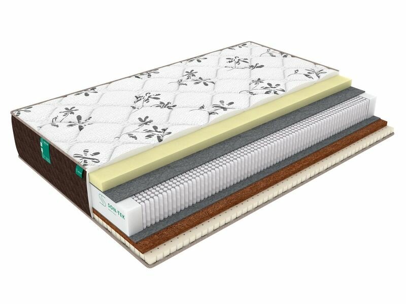 Матрас Sleeptek Lux Memo LatexStrong, 140x200 см, пружинный