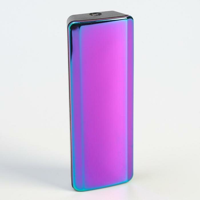 фото Зажигалка электронная, USB, спираль, фонарик, 2.5 х 7.5 см, синяя 3018093