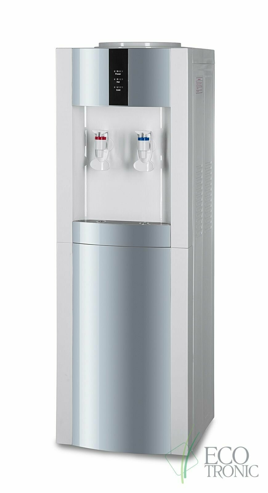 Кулер для воды "Экочип" V21-LF white-silver с холодильником - фотография № 2