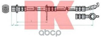 Шланг Торм.Пер.Лев.Toyota Carina E 93-97 L=554мм Nk арт. 8545115