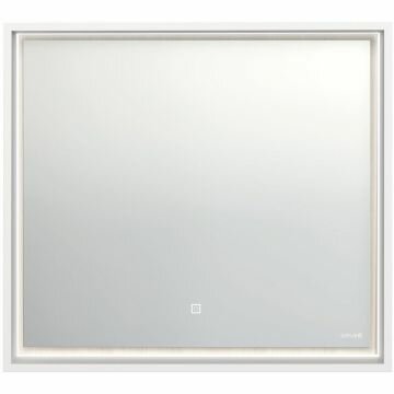 Зеркало Cersanit Louna 80х70 с подсветкой прямоугольное универсальная белый (SP-LU-LOU80-Os) - фотография № 2