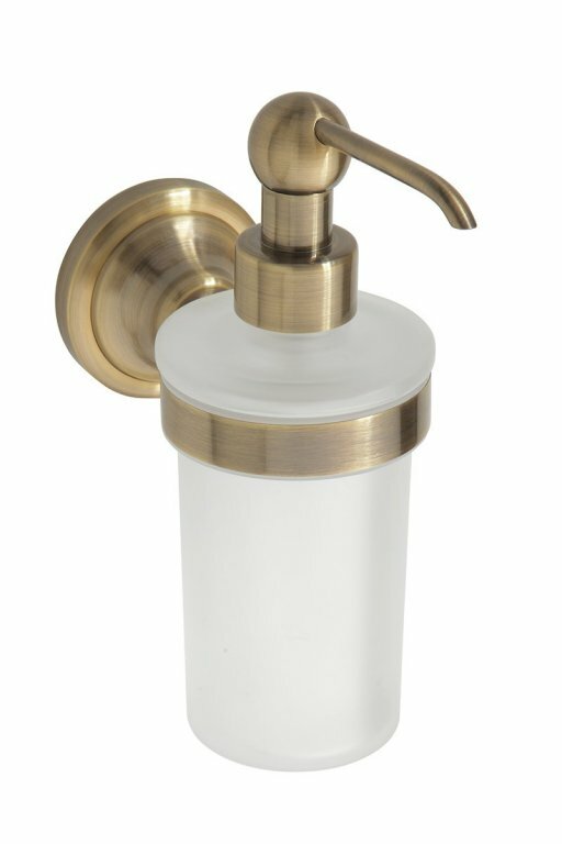 Дозатор для жидкого мыла Bemeta Retro настенный, стекло, бронза 144109017