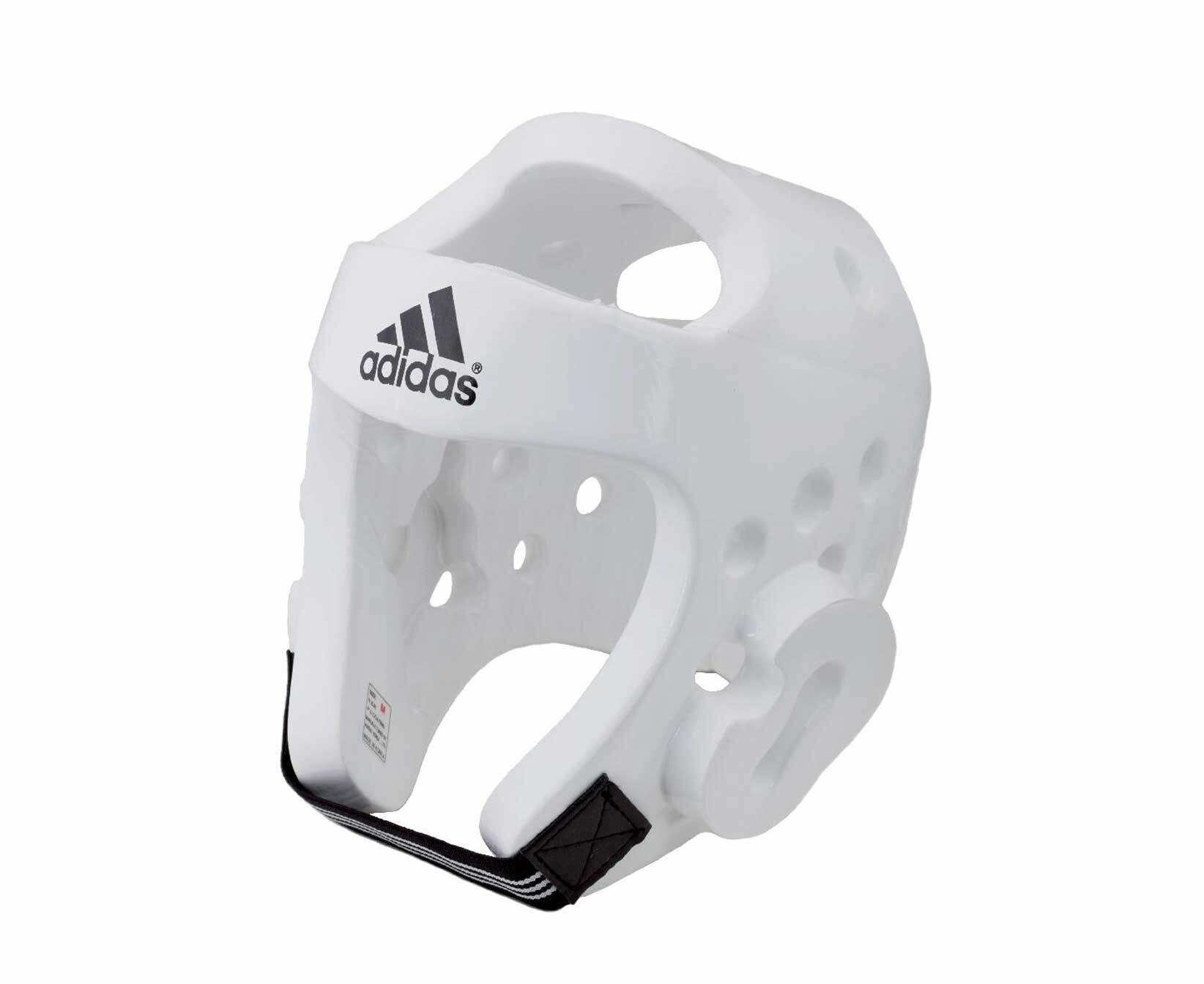 Шлем для тэквондо Adidas Head Guard Dip Foam WT белый, размер S, артикул adiTHG01