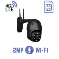 NEOSAFE Поворотная PTZ Wi-Fi камера видеонаблюдения 2MP с сим-картой