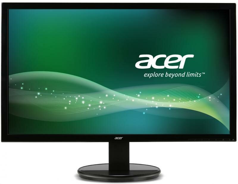  27" Acer K272HLEbd Black MVA, 1920x1080, 4ms, 300 cd/m2, 3000:1 (DCR 100M:1), D-Sub, DVI-D (HDCP), 1Wx2, vesa