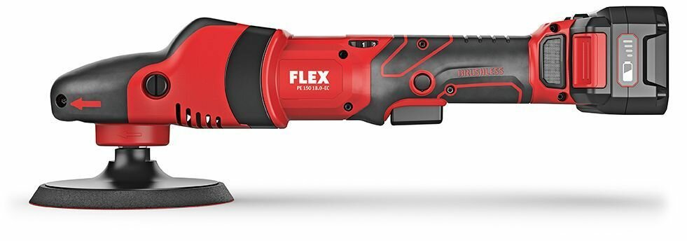 Аккумуляторная ротационная полировальная машинка FLEX PE 150 18.0-EC C FLEX