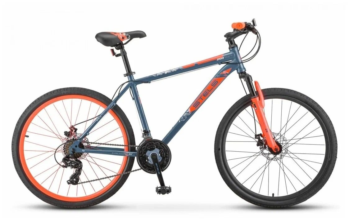 Горный (MTB) велосипед STELS Navigator 500 D 26" F020 (2022) рама 20" Серый/красный