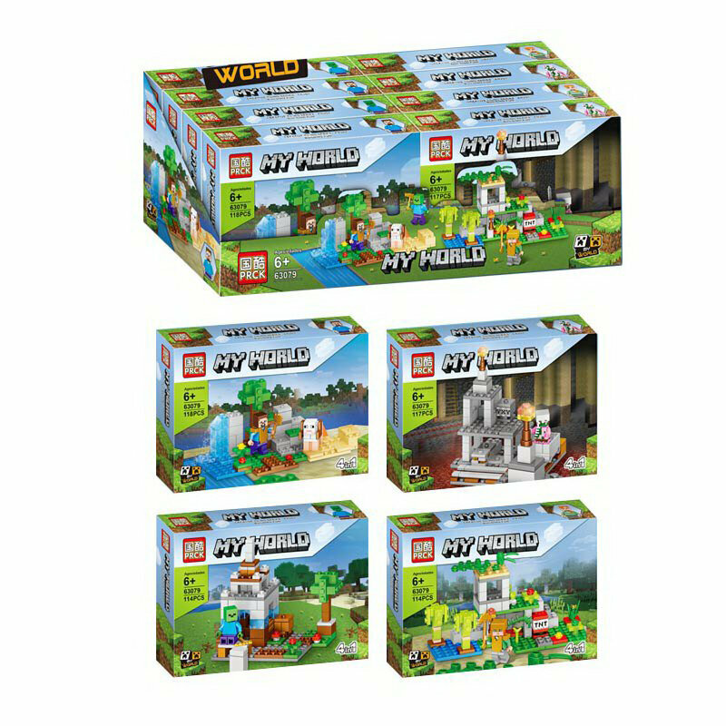 Конструктор "My world" 63079 (Minecraft) комплект 4 шт.