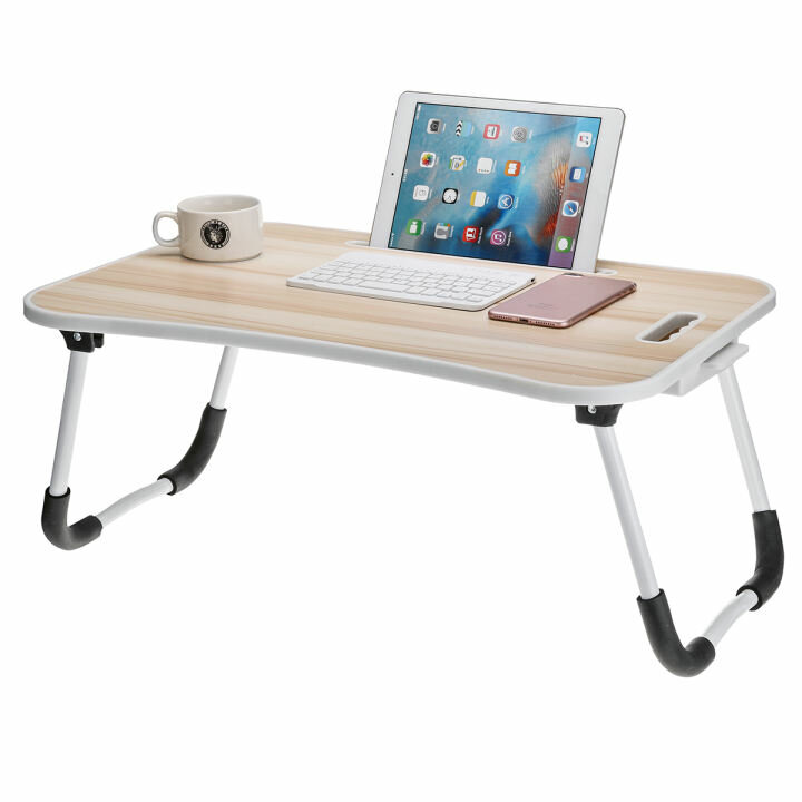 Складной стол для ноутбука светло-коричневый - фотография № 6