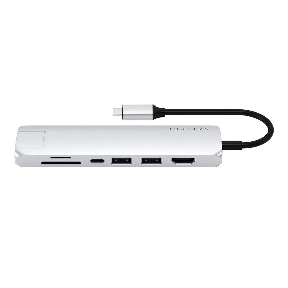 Satechi Slim Multi-Port Adapter, серебристый (ST-UCSMA3S)