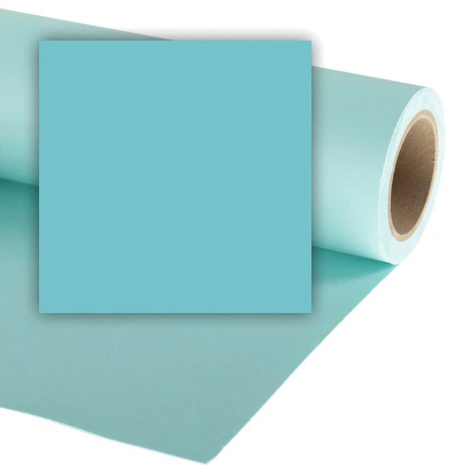 фото Бумажный фон Vibrantone 1.35x11m 27 Ocean Blue 1227 синий океан