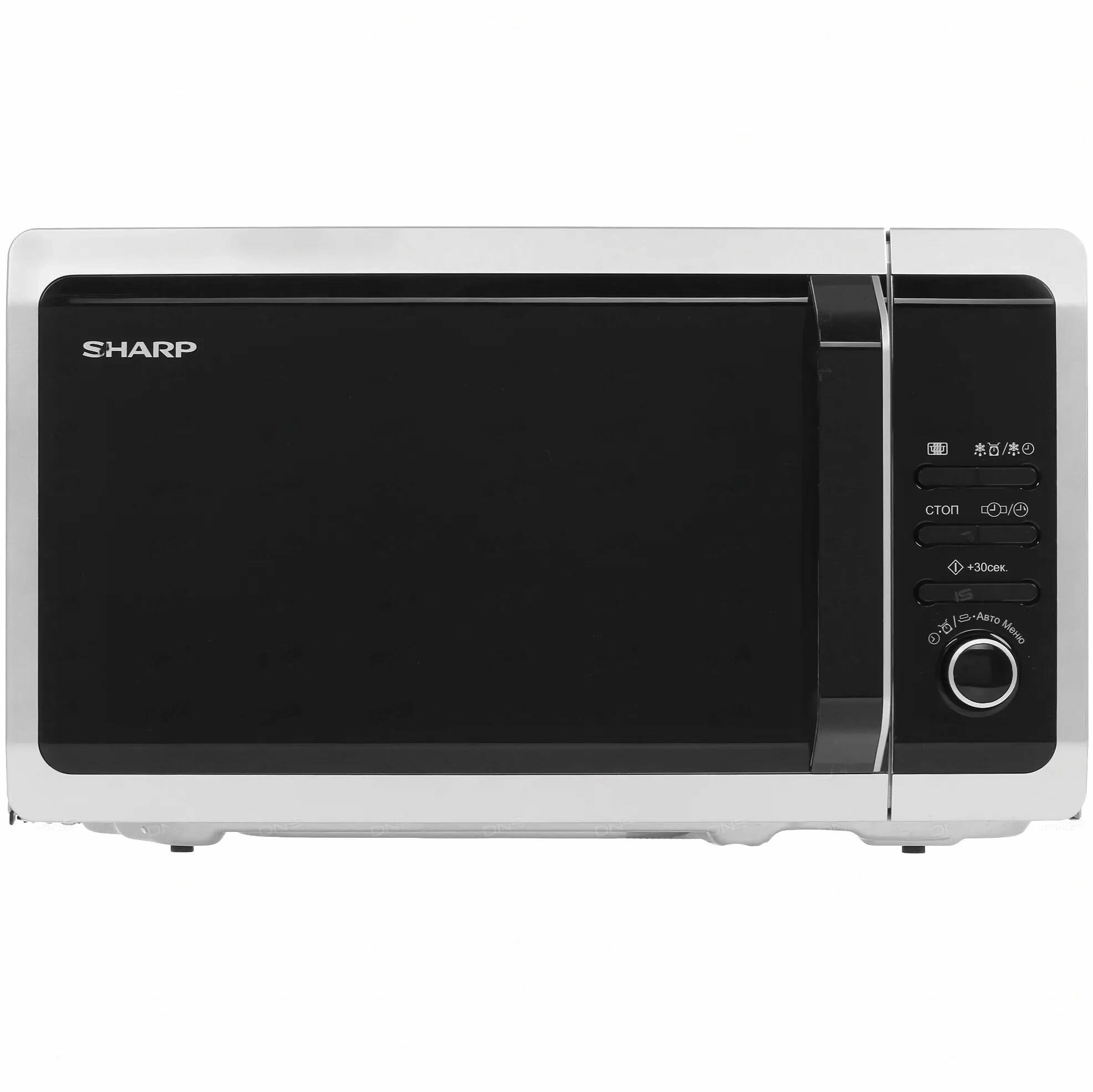 Микроволновая печь Sharp R2852RSL серебристый, черный