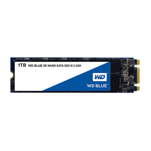 SSD накопитель WD Blue WDS100T2B0B 1ТБ, M.2 2280, SATA III