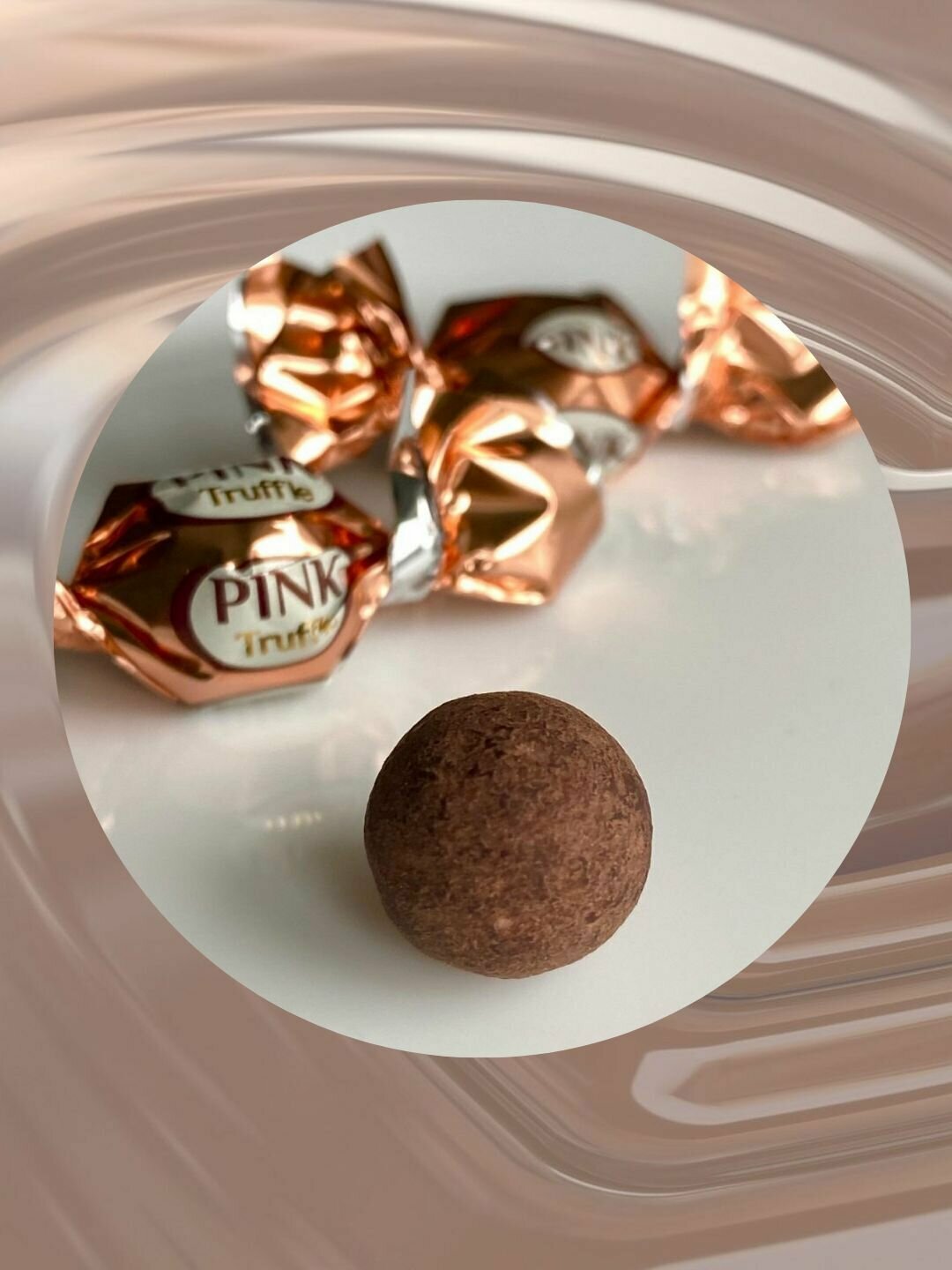 Трюфели мини шоколадные с кремовой начинкой PINK Truffle, 4упаковки - фотография № 2