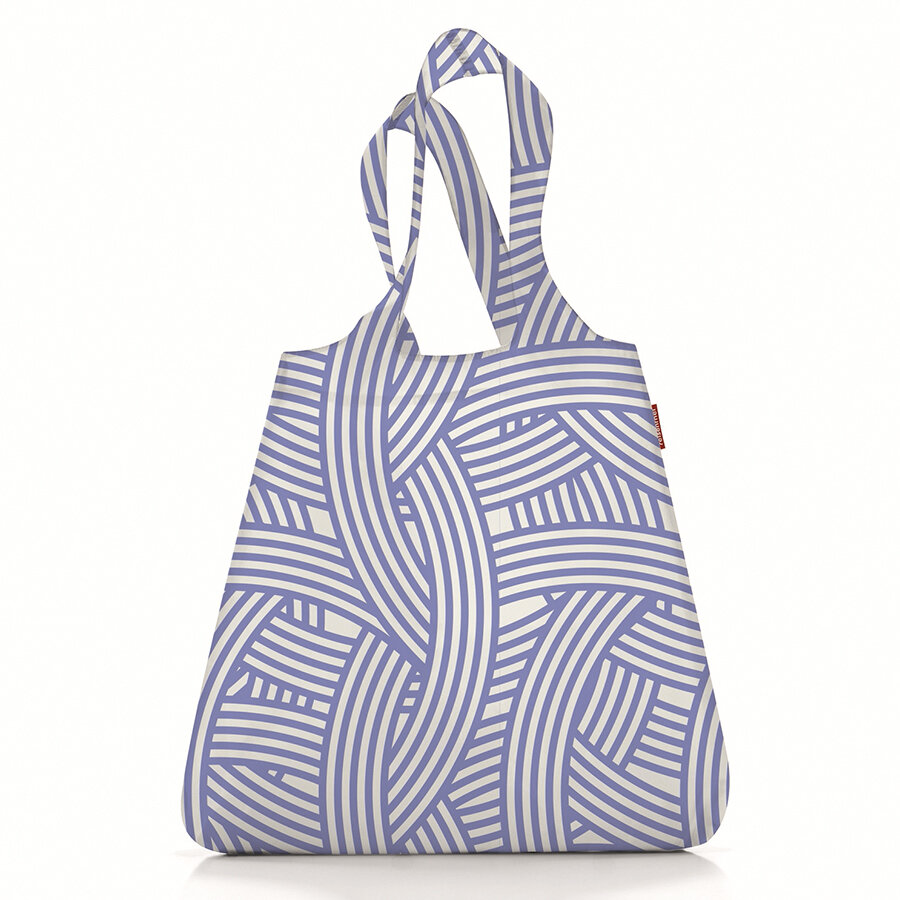   mini maxi shopper zebra blue