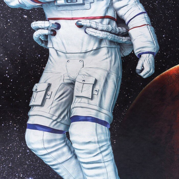 Постельное белье "Этель" 1,5 сп Astronaut 143х215 см, 150х214 см, 50х70 см -1 шт, 100% хлопок, бязь - фотография № 3