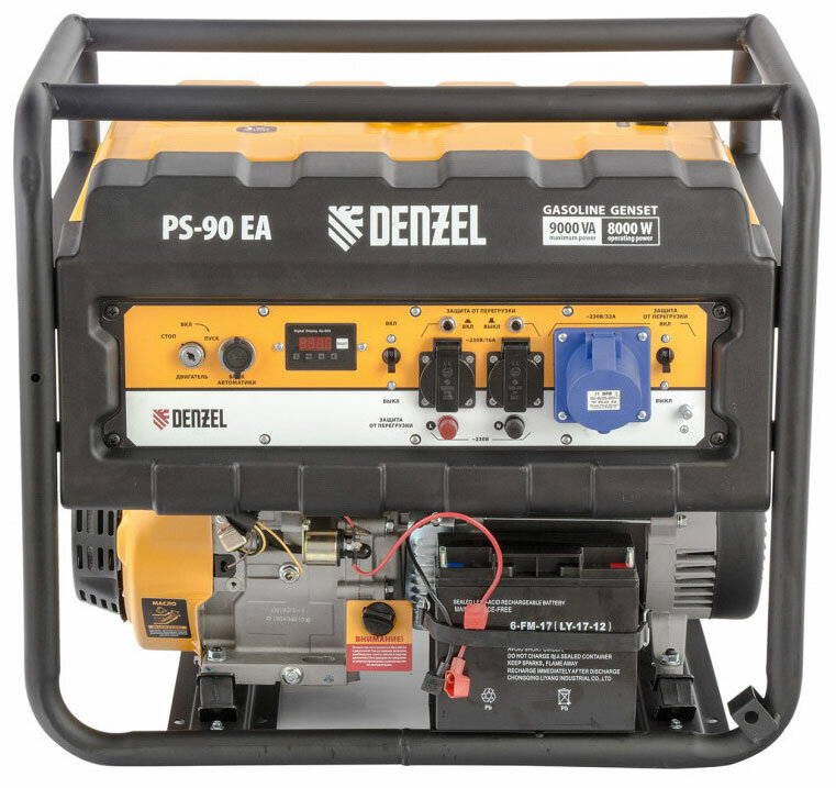 Бензиновый генератор Denzel PS 90 EA (9000 Вт)