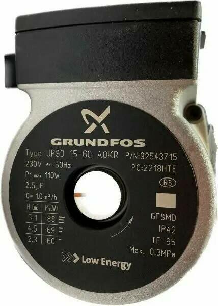 Циркуляционный насос Grundfos Ups 15-60 устанавливается на котлы BAXI 5655620