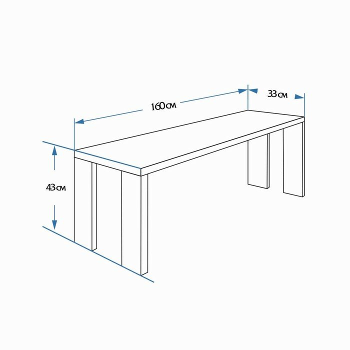 Лавка к набору "Дачный" 160х33х43 см - фотография № 2