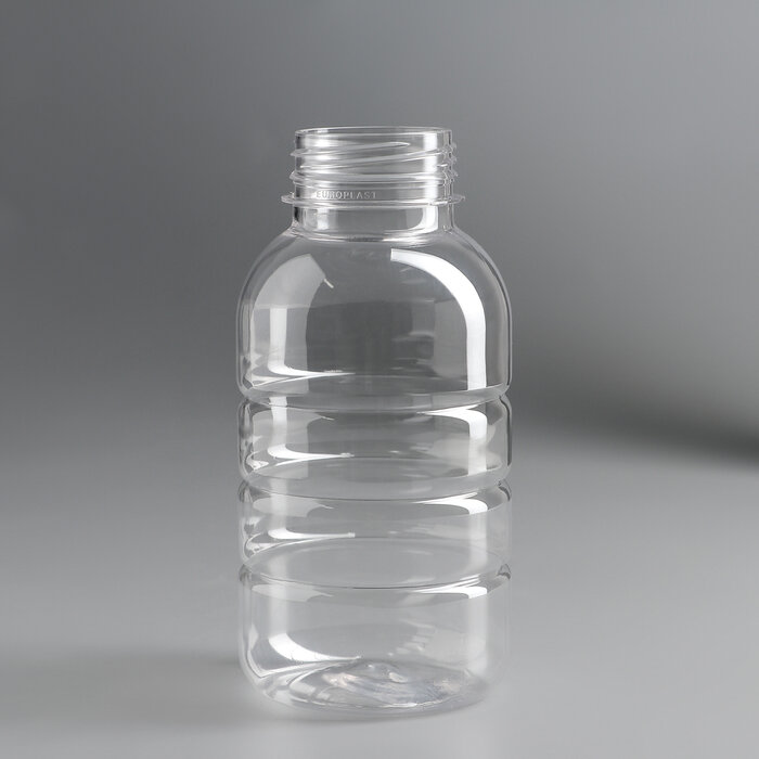 Бутылка одноразовая «Бочонок», 300 мл, горлышко d=3,3 см, без крышки, цвет прозрачный (100 шт)